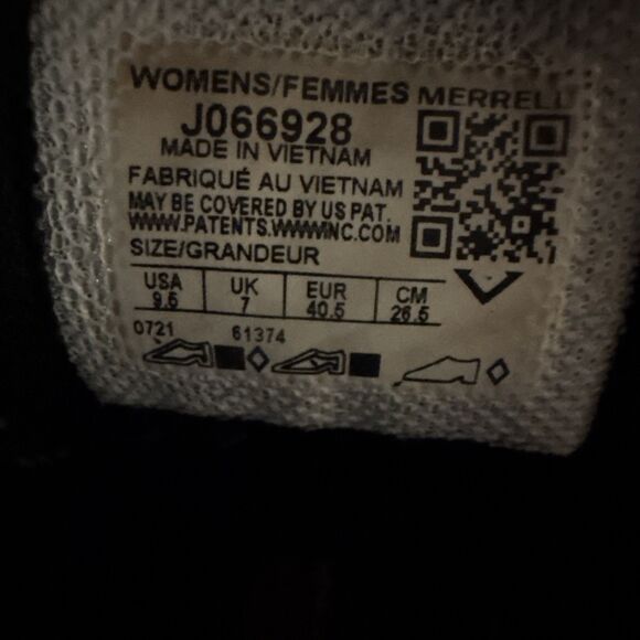 Merrell Moab Flight Shoes Womens Size 9.5 Night Sky Vibram Trail Running J066928 - Picture 7 of 7